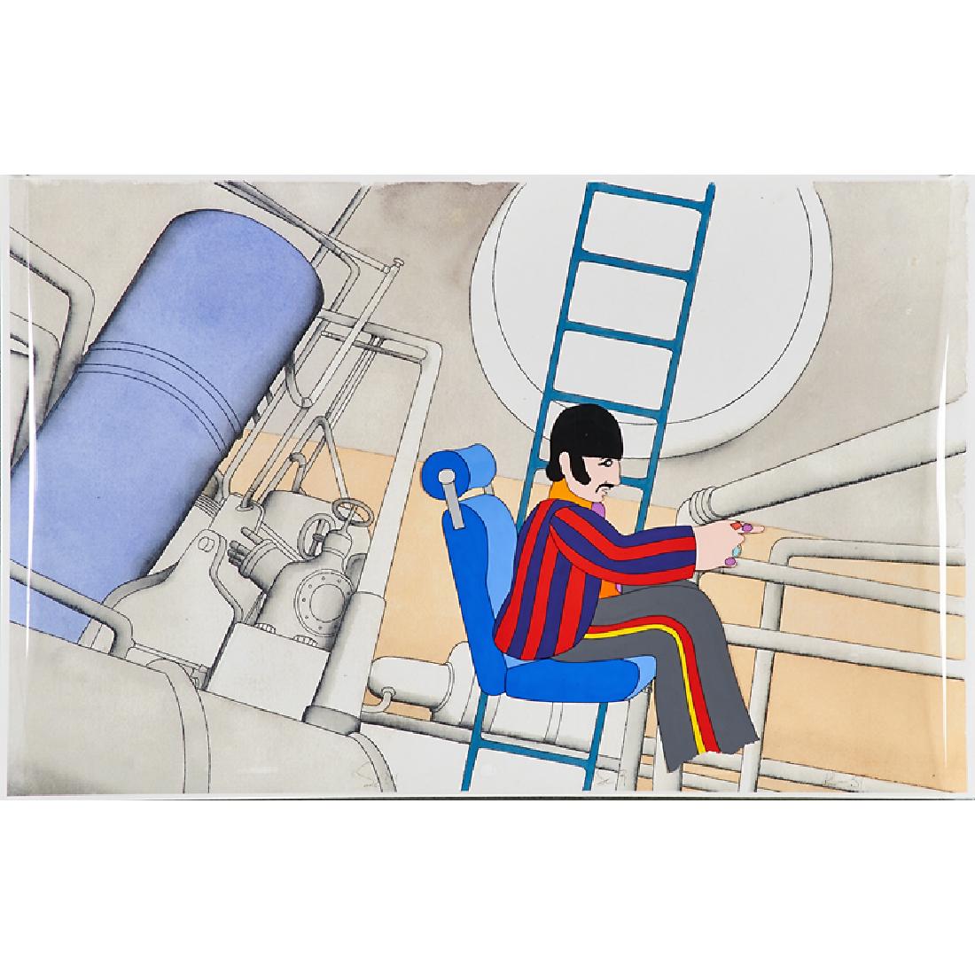 THE BEATLES YELLOW SUBMARINE ANIMATION CEL GROUP (1 of 3)