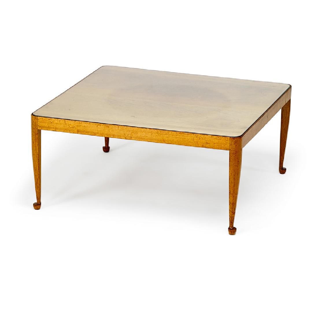 JOSEF FRANK FOR SVENSKT TENN COFFEE TABLE: Maple coffee table, Sweden, 1950s Unmarked 19" x 41 1/4" square