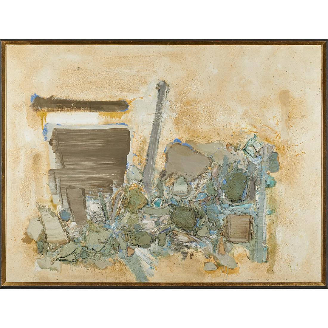 John Harrison Levee (American, 1924-2017): Untitled, 1959 Oil on canvas (framed) Signed and dated 35" x 45 1/2" Provenance: Private Collection, Florida