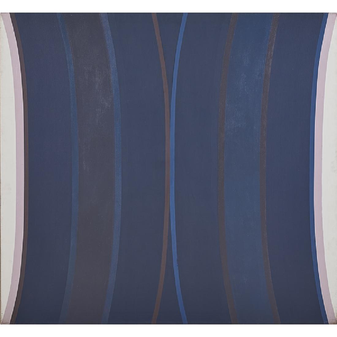 Michael Loew (American, 1907-1985): Dark Aura, 1967 Acrylic on canvas (framed) Signed, dated and titled 50" x 54" Provenance: Private Collection, New York