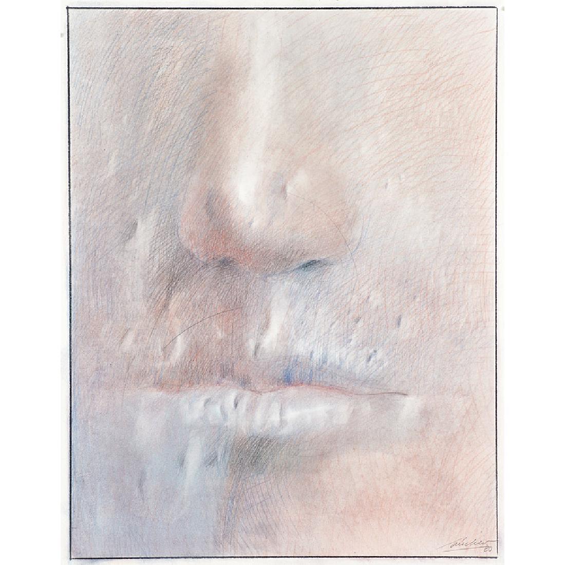 Edgar Sánchez (Venezuelan, b. 1940): Untitled, 1980 Colored chalks on paper Signed and dated 28 5/8" x 22 5/8" (sheet) Provenance: The artist Estudio Actual, Caracas CDS Gallery, New York