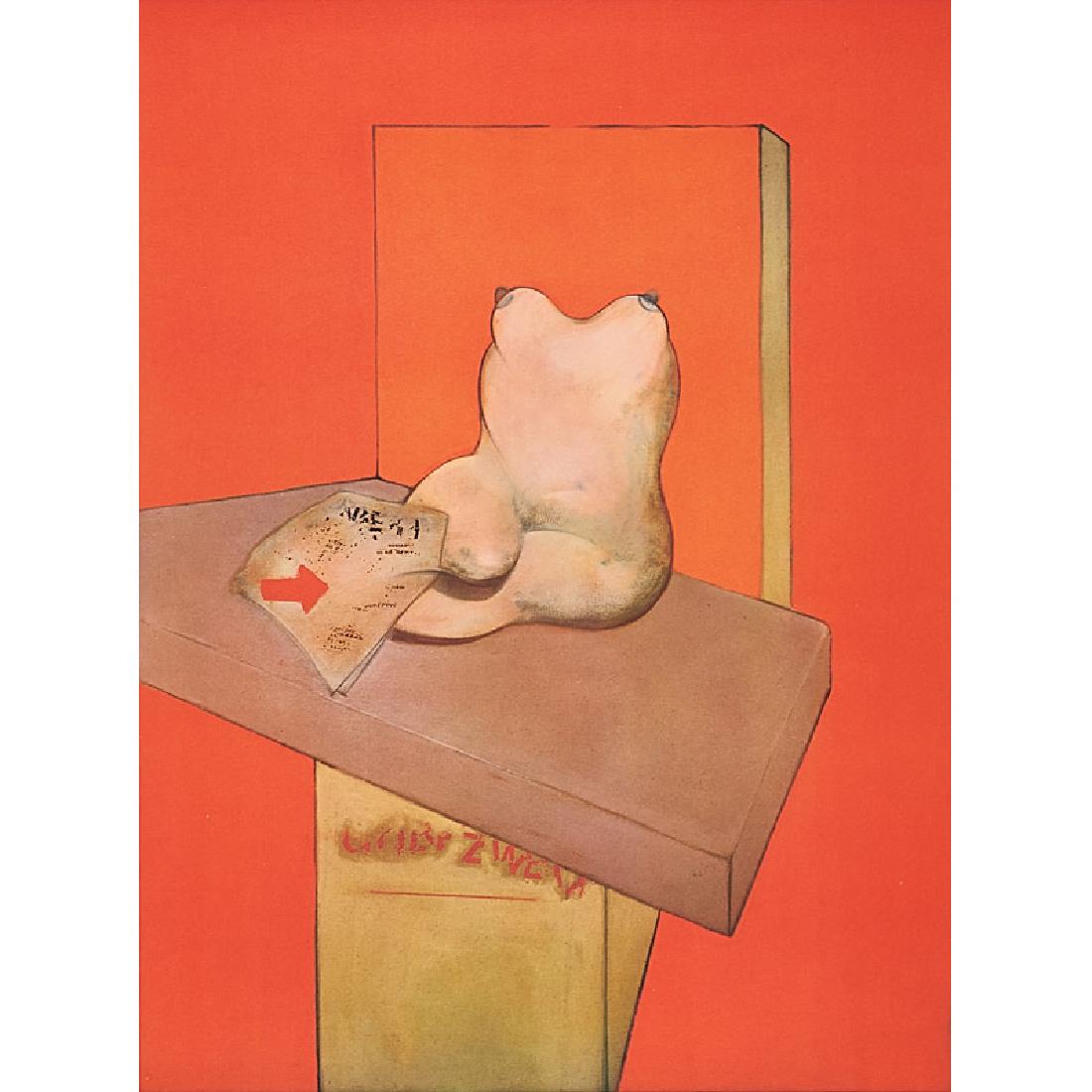 Francis Bacon (British, 1909-1992): Study of a Human Body After Ingres, 1984 Lithograph in colors (framed) Proof aside from the edition of 180 25 7/8" x 19 7/8" (sight) Publisher: Galerie Lelong, Paris Literature: Sabatier 19 Provenance