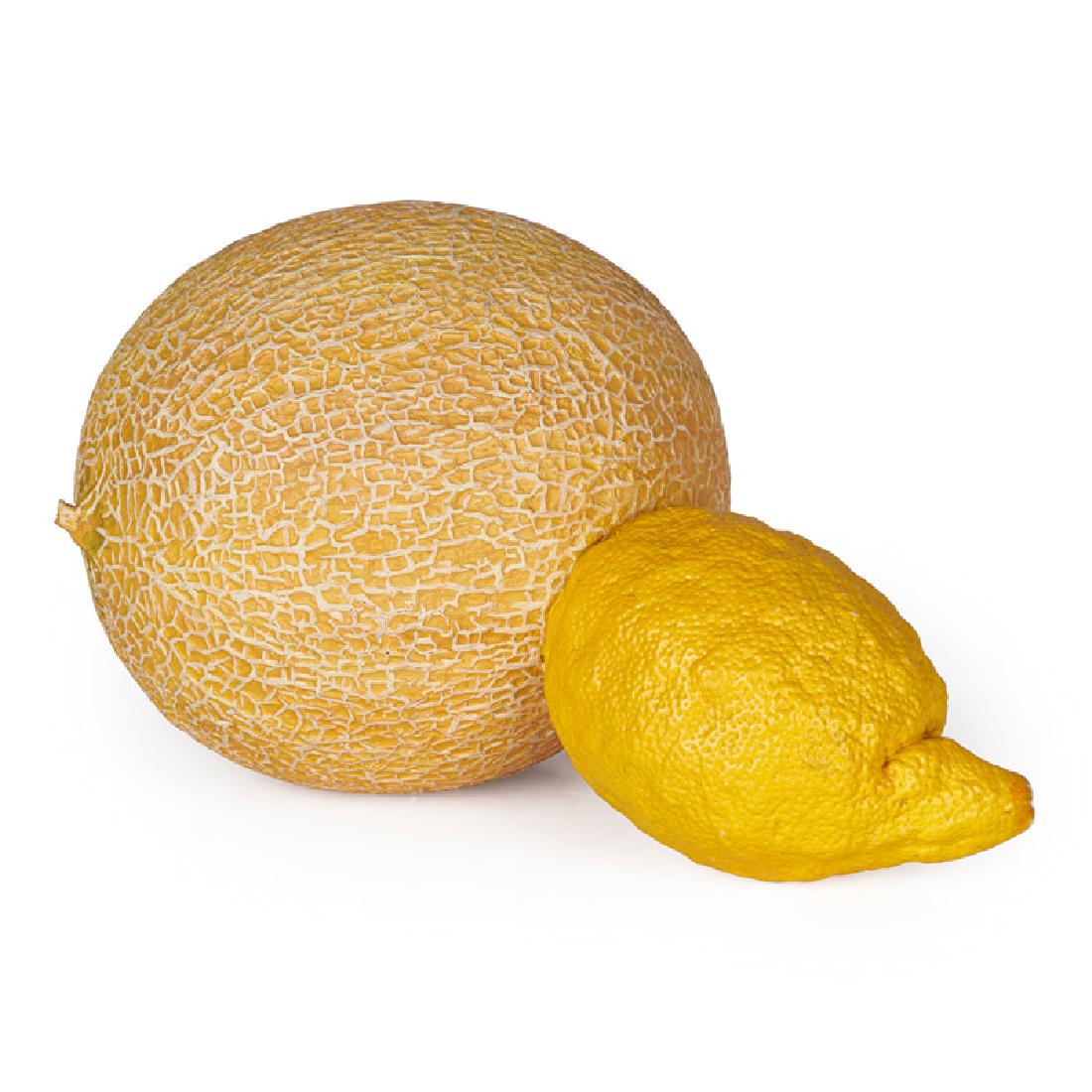 Derrick Guild (Scottish, b. 1963): Melon Lemon, 2006 Oil on resin Initialed and dated 5" x 8" x 6" Exhibition: Derrick Guild, Luxe Art Institute, Encinitas, California, May 28 - August 1, 2009 Dancing with Dystopia, Allan Stone Project