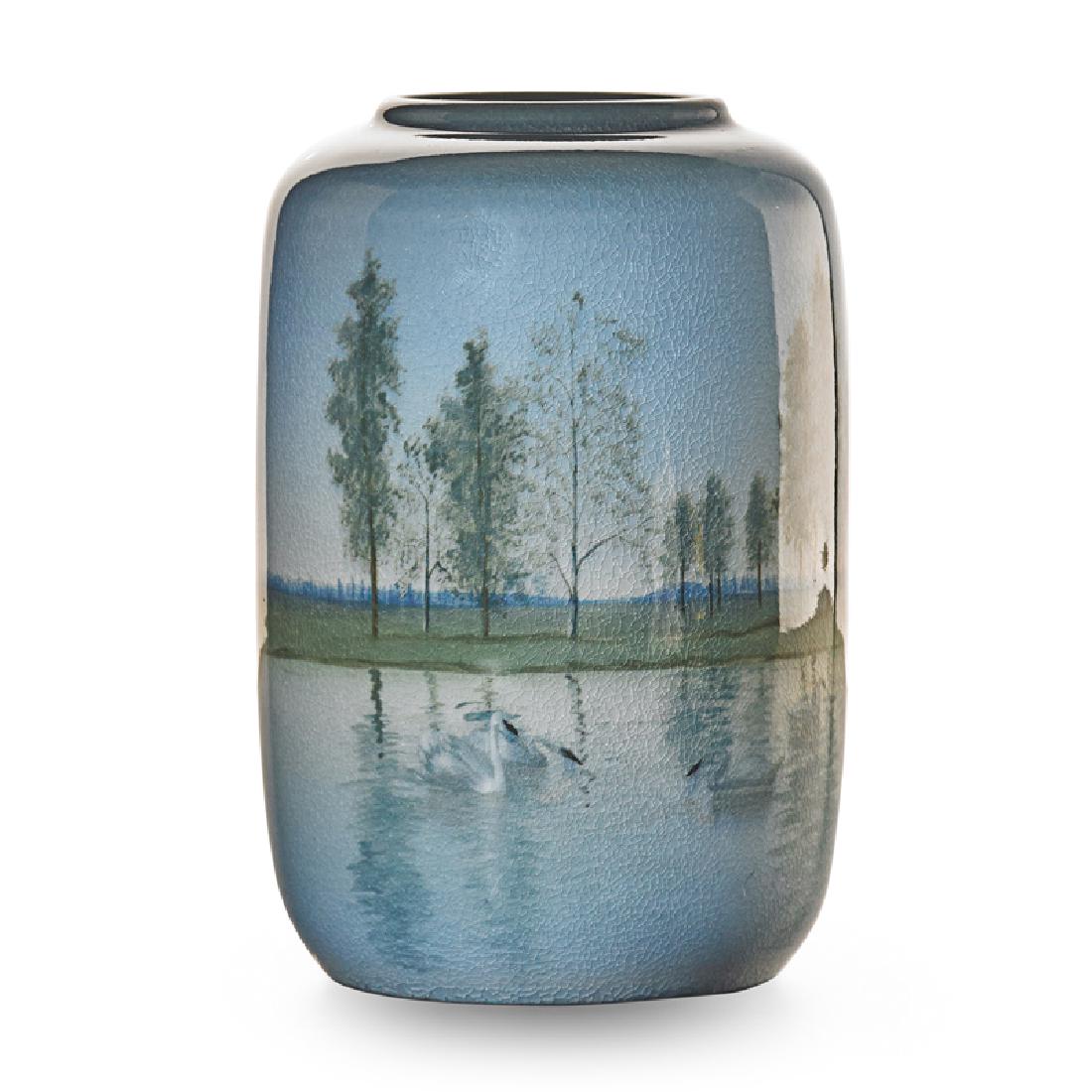 C. SCHMIDT; ROOKWOOD Rare Iris Glaze vase (1 of 2)