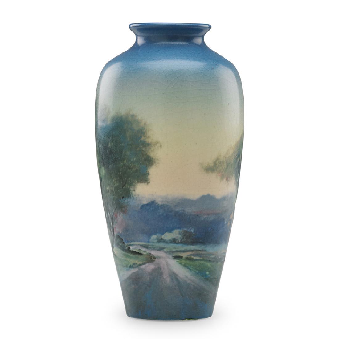 F. ROTHENBUSCH; ROOKWOOD Scenic Vellum vase (1 of 3)