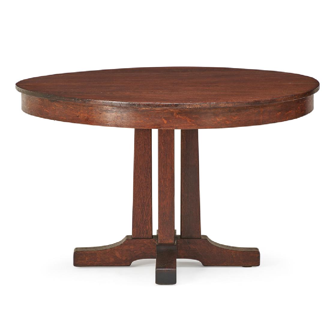 L. & J.G. STICKLEY "Prairie" dining table (1 of 2)