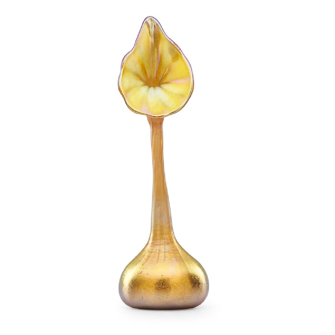 TIFFANY STUDIOS Small Jack-in-the-Pulpit vase (1 of 4)
