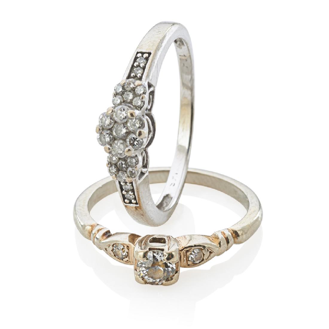 DIAMOND & WHITE GOLD RINGS (1 of 1)