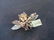 EDWARDIAN DIAMOND & GEM SET YELLOW GOLD BEE BROOCH - 2