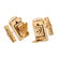 YELLOW GOLD FOLDING MEDIUM FORMAT CAMERA CUFFLINKS