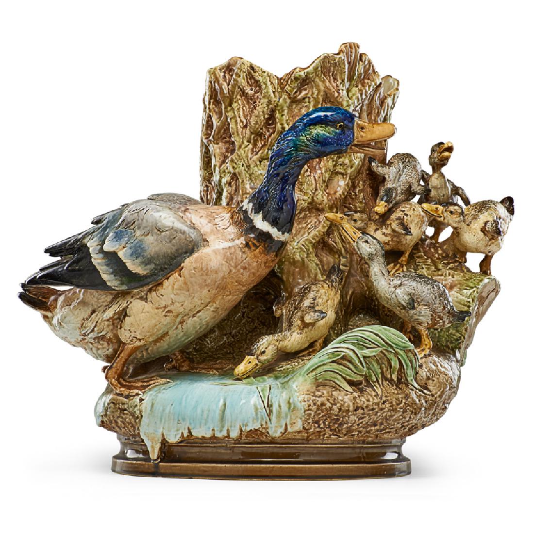 HB & CO. CHOISY LE ROI Large majolica jardinière (1 of 5)