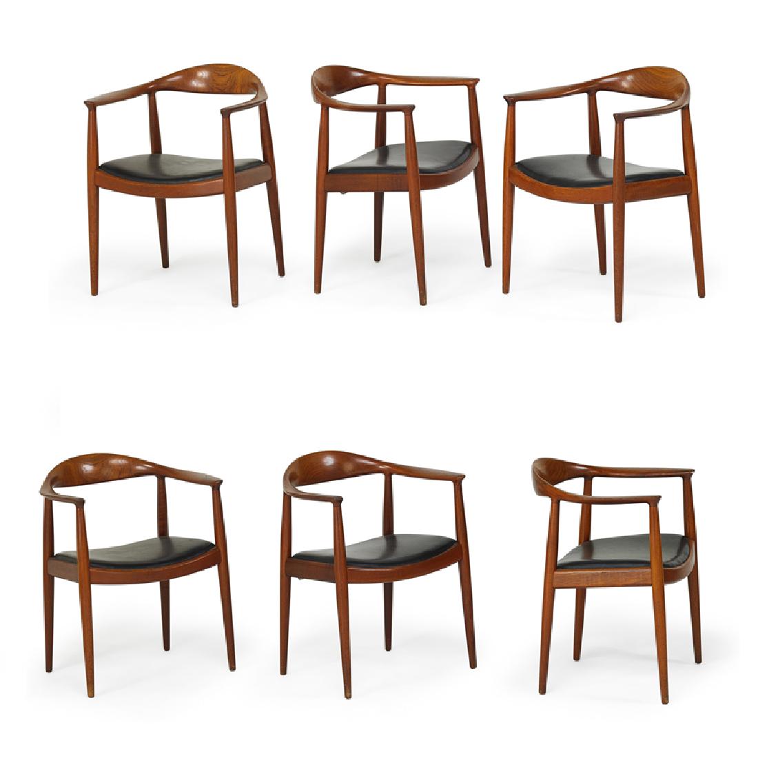 HANS WEGNER Set of six The Chair (1 of 2)