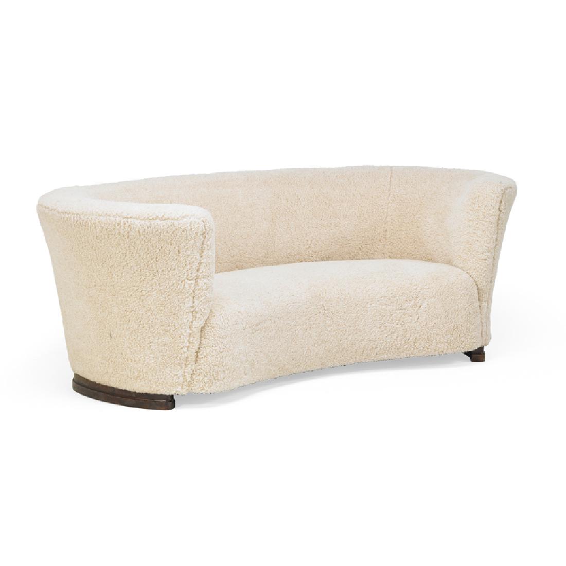 STYLE OF MOGENS LASSEN Curved sofa (1 of 6)