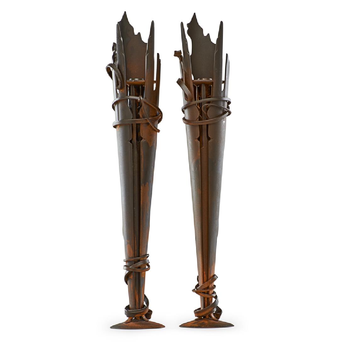 ALBERT PALEY Pair of candleholders (1 of 3)