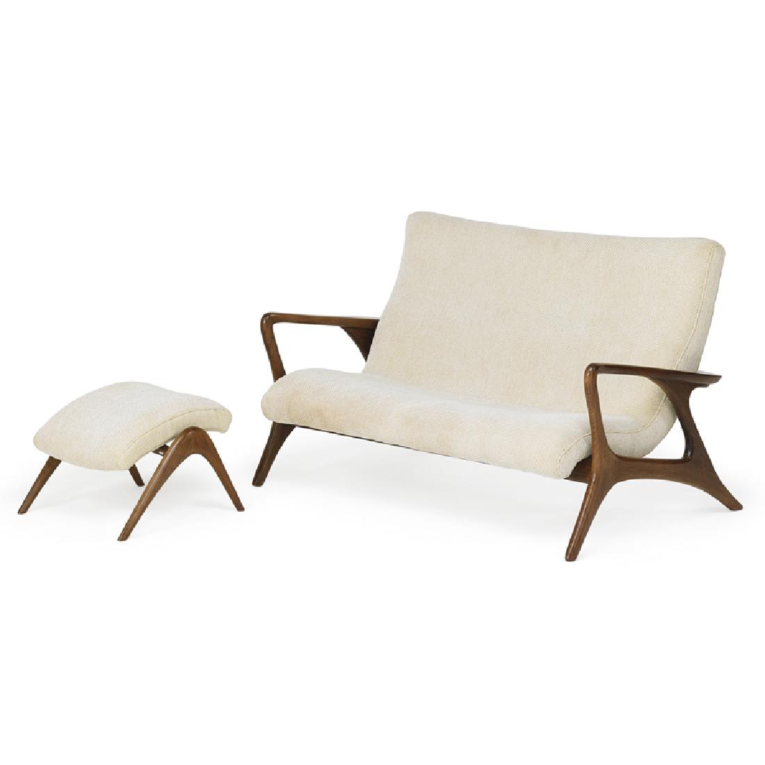 VLADIMIR KAGAN Love seat and bench (1 of 6)