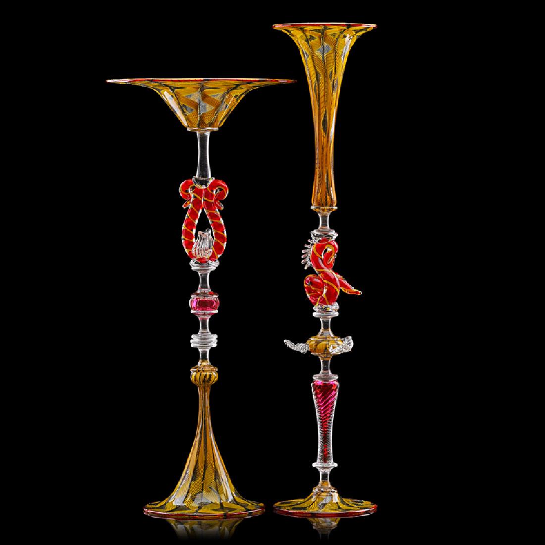 CHARLES SAVOIE Two tall goblets (1 of 2)