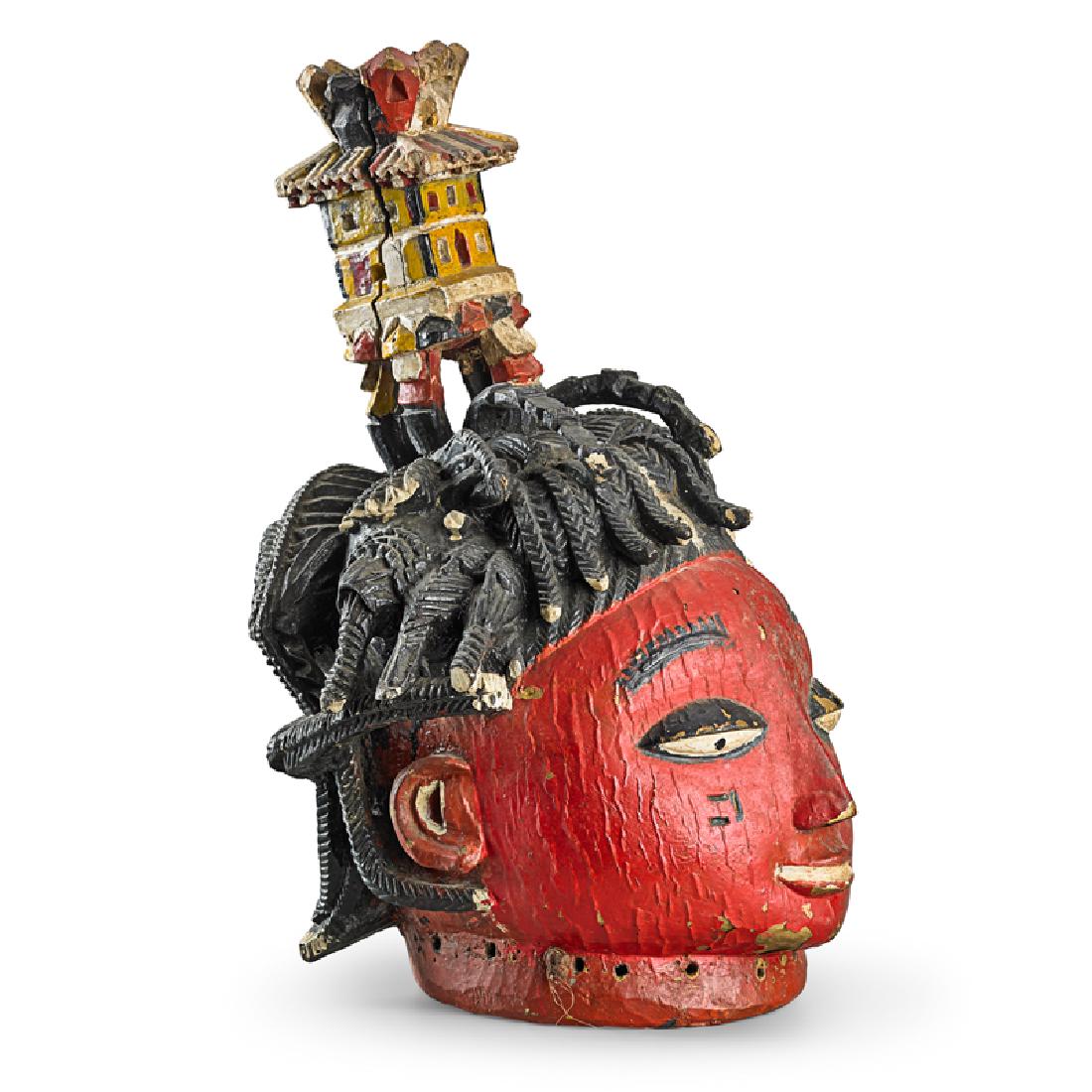 YORUBA, GELEDE MASK, NIGERIA (1 of 3)
