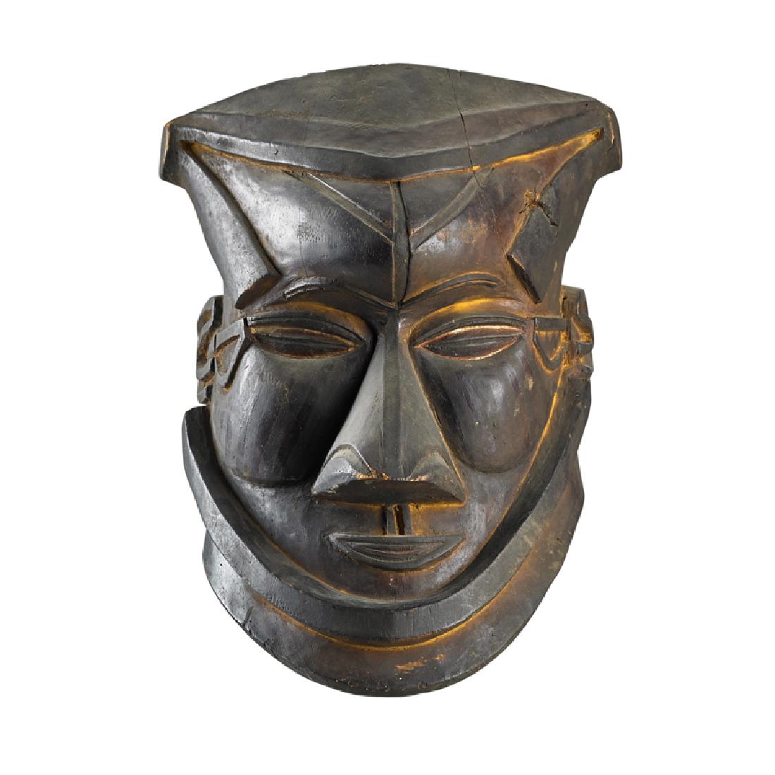 KUBA MASK AND CEREMONIAL SKIRT, CONGO (1 of 8)