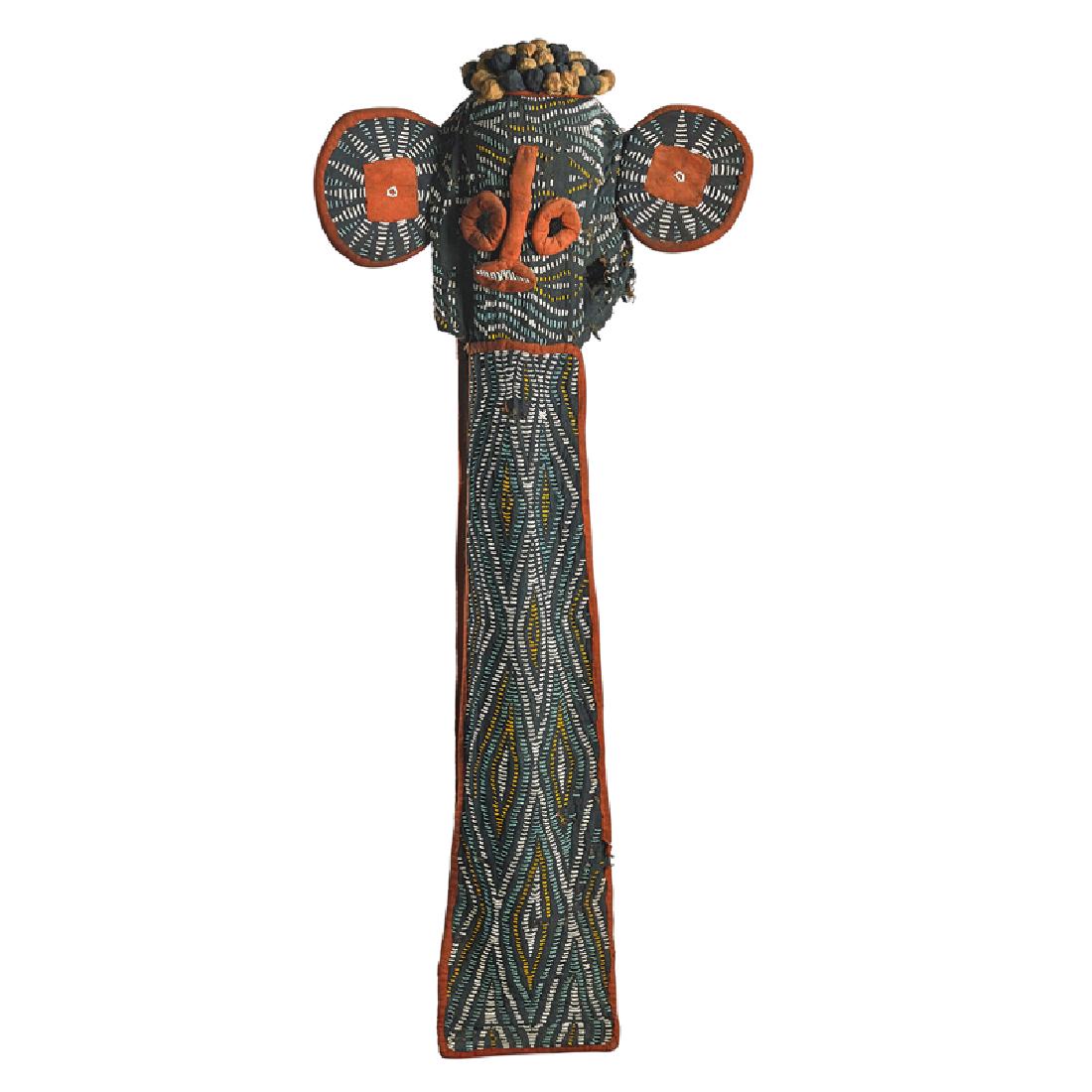 BAMILEKE, BEADED ELEPHANT MASK, CAMEROON (1 of 3)