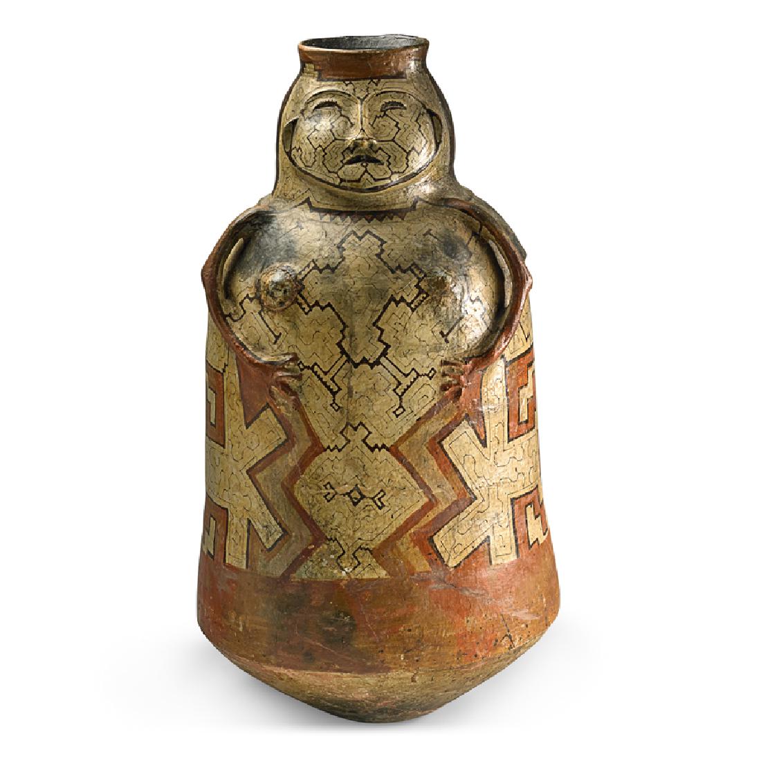SHIPIBO, EFFIGY STORAGE VESSEL, PERU (1 of 2)