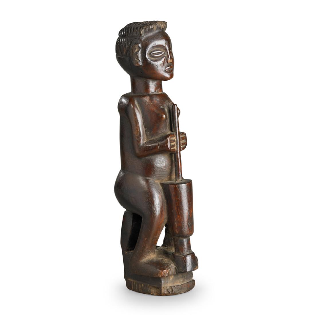 CHOKWE, FEMALE FIGURE, CENTRAL AFRICA (1 of 3)