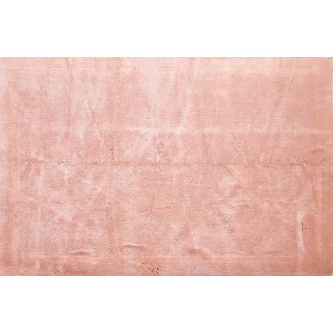 EDWARD FIELDS RUG: Sculpted border, 20th c.; 120" x 96"