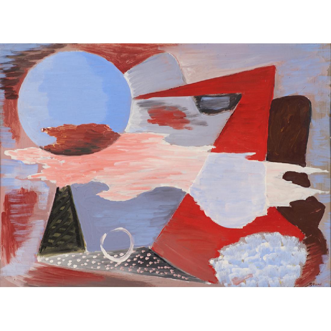 Louis K. Stone (American, 1902-1984): Untitled; Oil on sheet metal (framed); Signed; 12" x 16"; Provenance: Private Collection, Connecticut