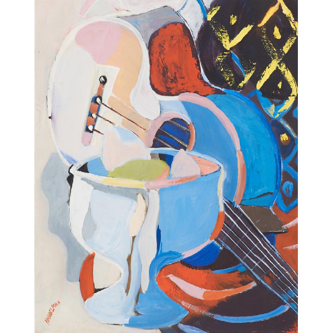 Beatrice Mandelman (American, 1912 -1998): Untitled; Oil on canvasboard (framed); Signed; 20" x 17"; Provenance: The Gary and Helen Kalpakjian Collection