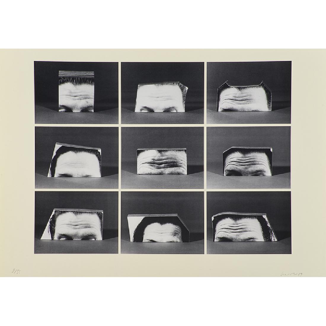 Georg Herold (German, b. 1947): Earthquake, 1989; Photo offset lithograph; Signed, dated and numbered 8/35; 19 1/4" 27 1/4" (sheet); Provenance: Collection of Joshua P. Smith