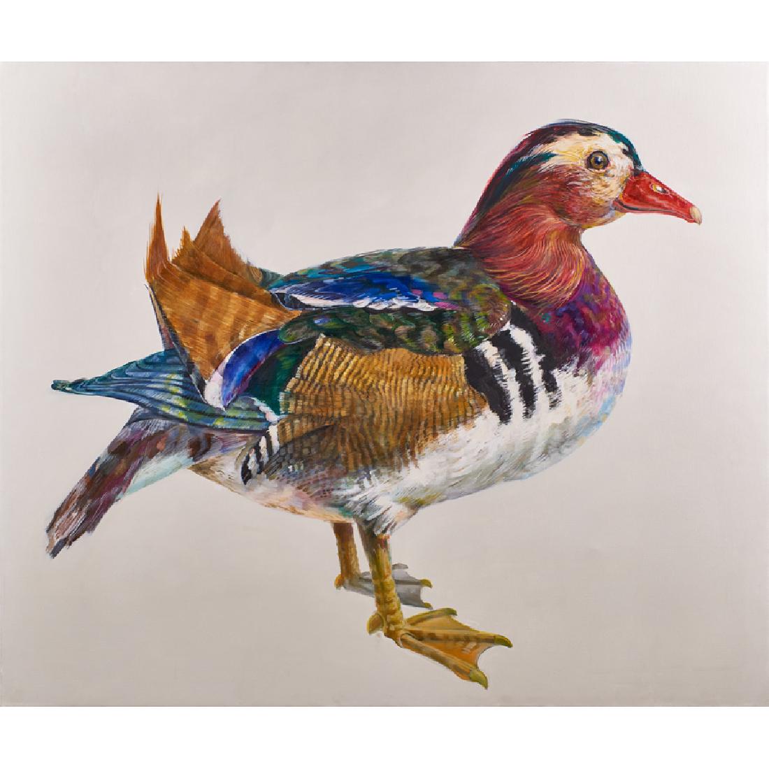 Don Nice (American, b. 1932): Duck, 1968; Oil on canvas; Signed and dated; 60" x 72"; Exhibition: Don Nice, Allan Stone Gallery, New York, March 8 - 28, 1969; Two Views of Pop: Don Nice and Dorothy Grebenak, Allan Stone Projects,