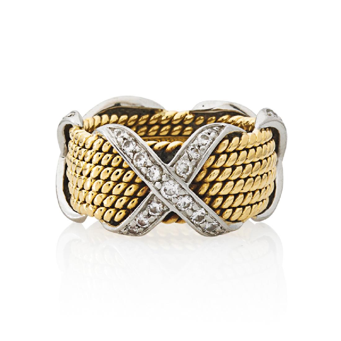 SCHLUMBERGER, TIFFANY & CO. DIAMOND "ROPE SIX-ROW X" (1 of 1)