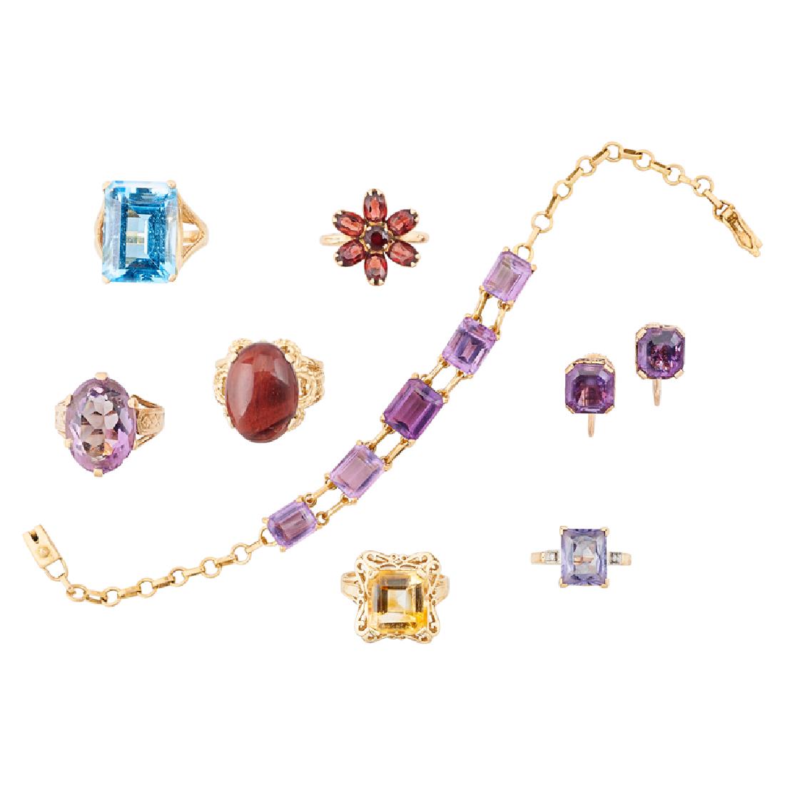 GEM SET YELLOW GOLD JEWELRY (1 of 1)