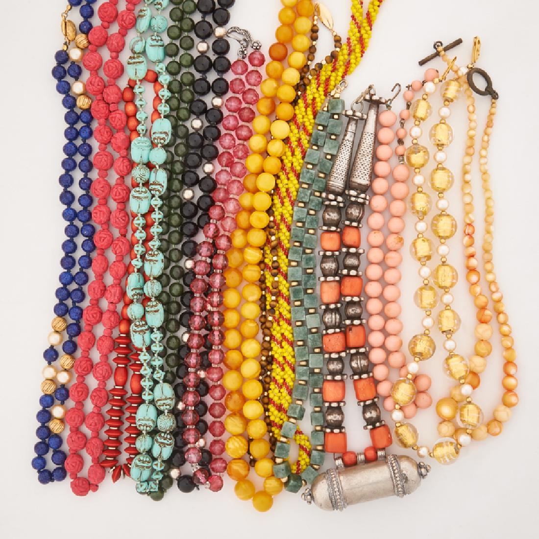COLLECTION OF BEADED NECKLACES (1 of 1)