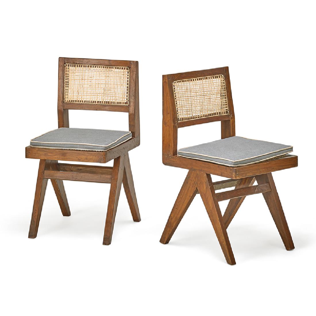 PIERRE JEANNERET Pair of side chairs (1 of 7)