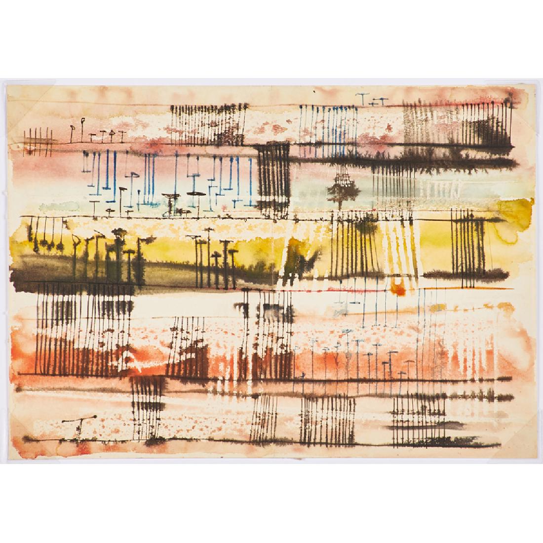 HARRY BERTOIA Rare watercolor (1 of 1)