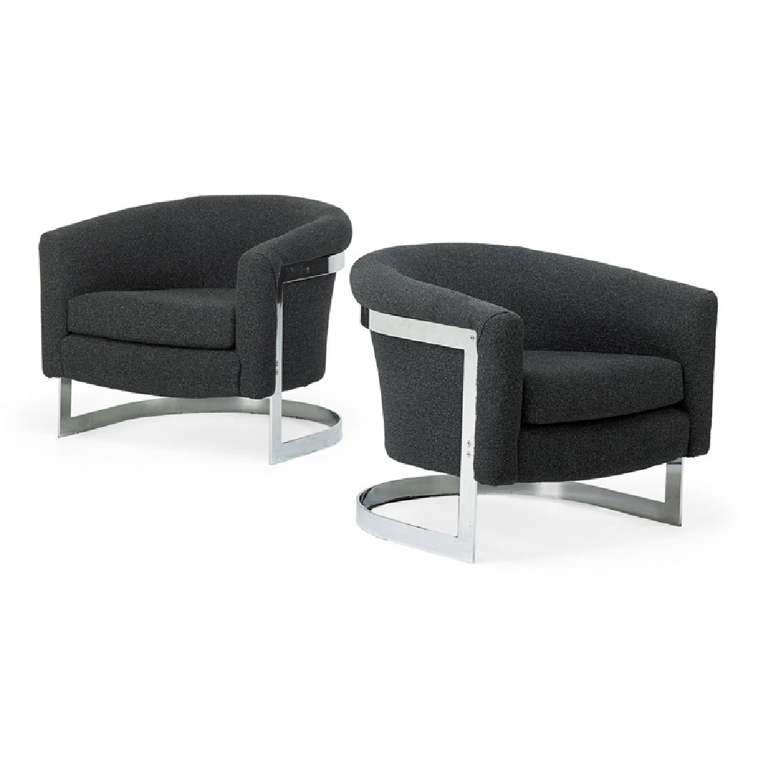 MILO BAUGHMAN (Attr.) Pair of lounge chairs (1 of 4)