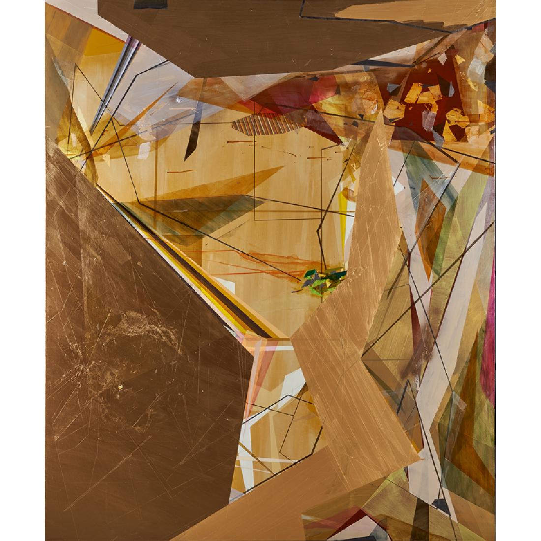 DANNIELLE TEGEDER (American, b. 1971): Untitled (abstract), 2006 Mixed media on canvas Signed and dated to verso 72" x 60"