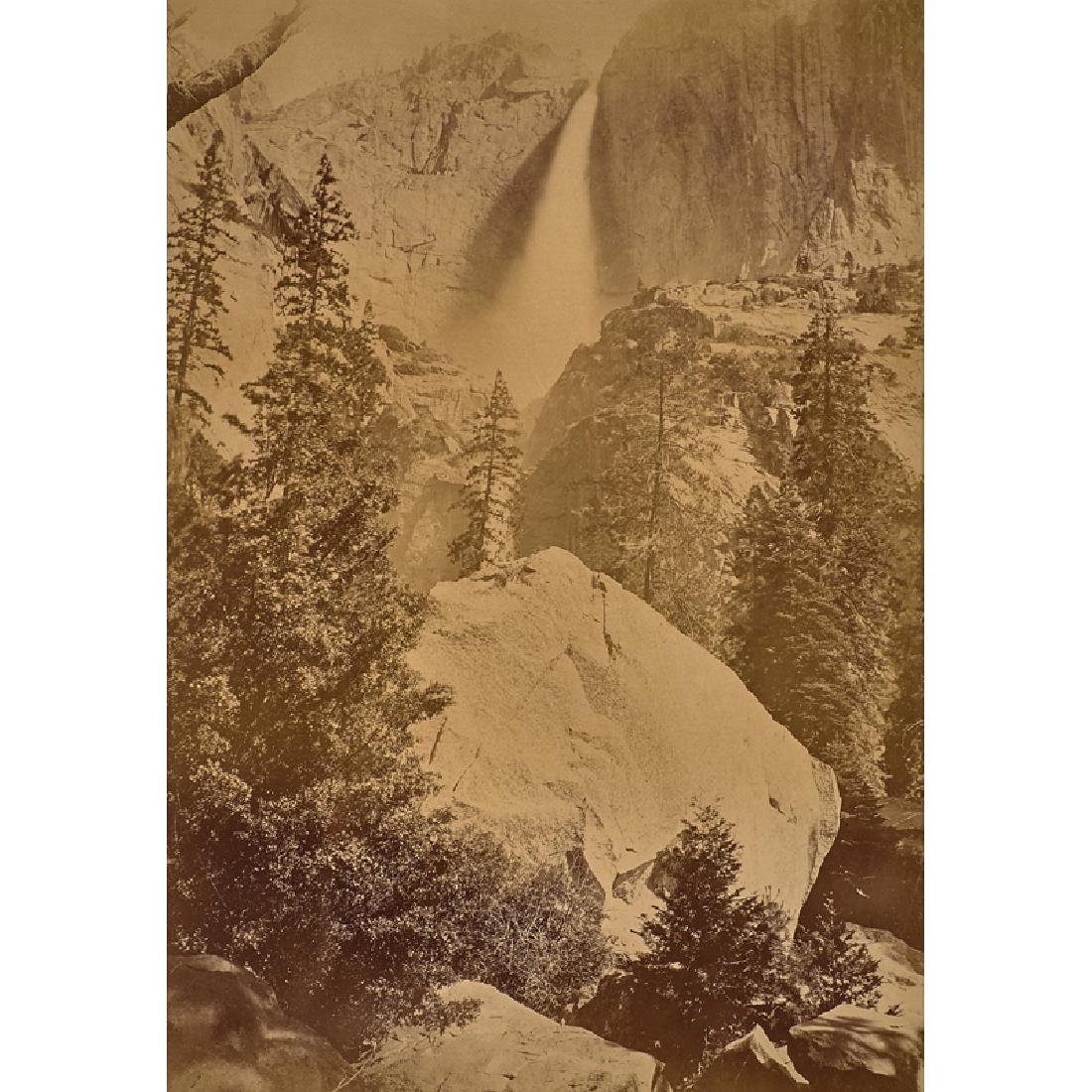Eadweard Muybridge (British, 1880-1904): Yosemite Albumen print (framed) 19 3/4" x 13 3/4" (sight) Provenance: Private Collection, New Jersey