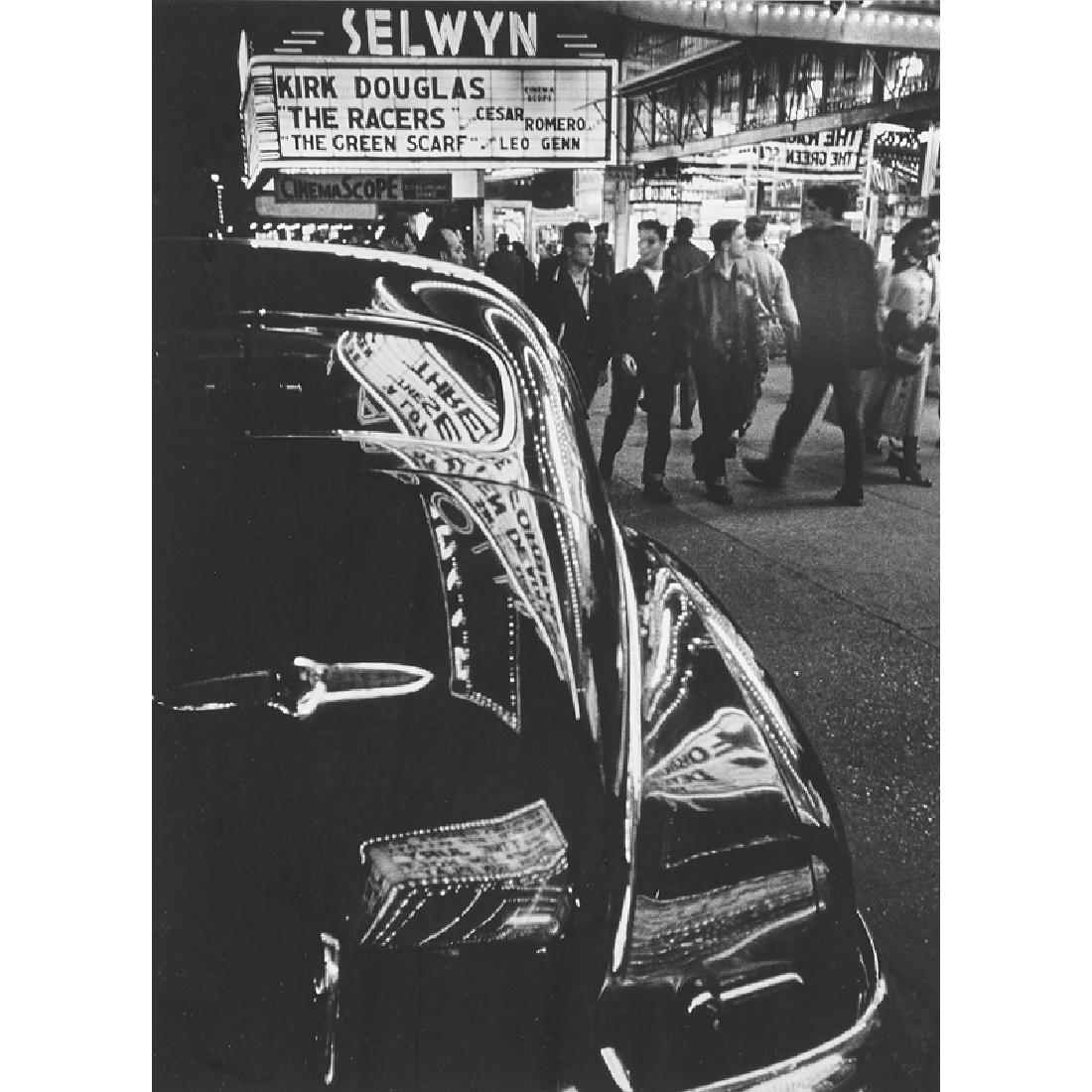 William Klein (American, b. 1928): Selwyn, 42nd Street, New York, 1955 Gelatin silver print (framed) Signed and titled 19 3/4" x 15 3/4" (sheet) Provenance: Private Collection