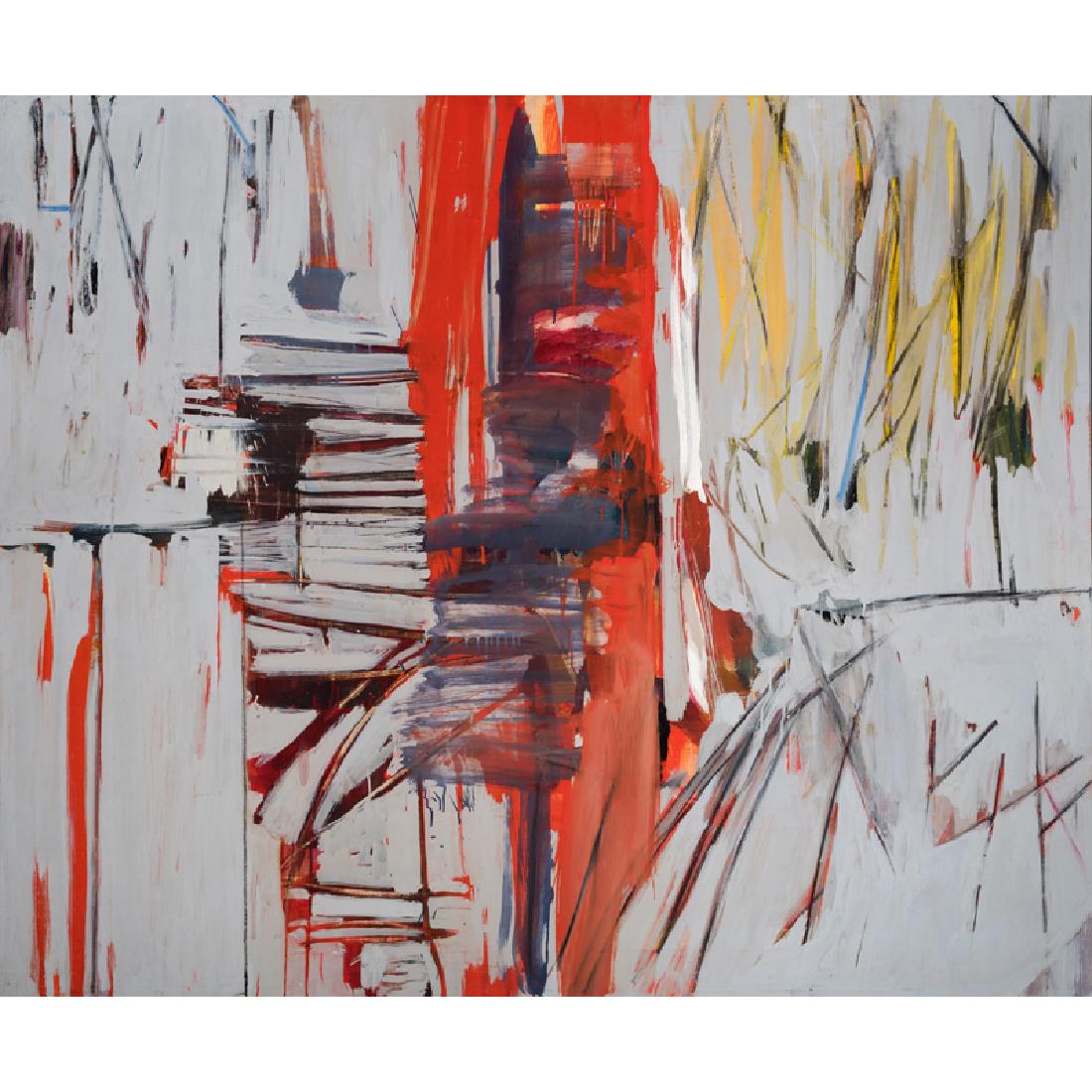 Robert S. Neuman (American, 1926-2015): Calle Emancipacion, 1958 Oil on canvas 52" x 62" Exhibition: Impulse and Discipline: Sixty Years of Painting by Robert S. Neuman, 1950 - 2010, Thorne-Sagendorph Art Gallery, Keene State College, Keene