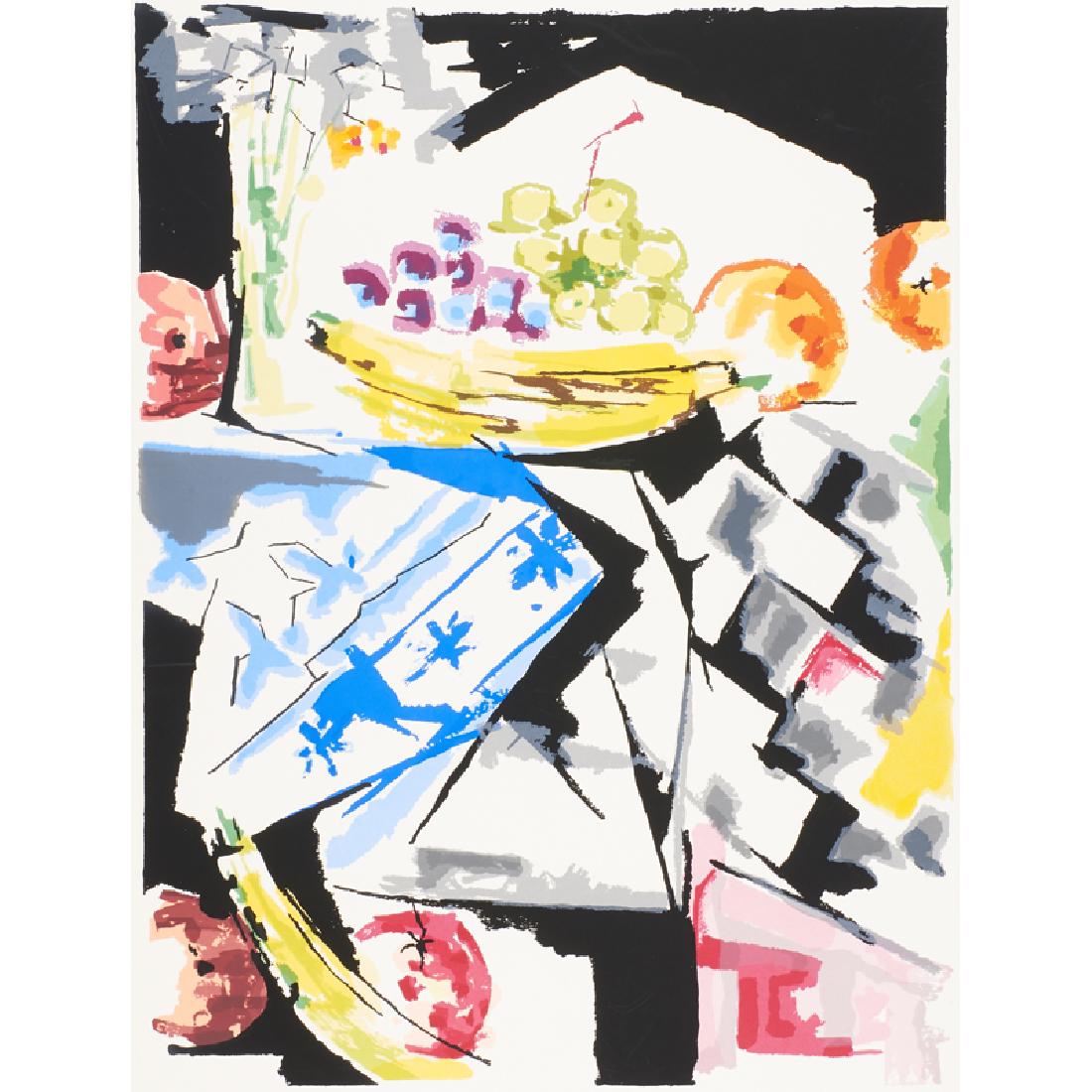 Jacob Lawrence (American, 1917-2000): Morning Still Life, 1976 Screenprint in colors on Arches (unframed) Signed, titled, dated and numbered 45/200 30" x 22" (sheet) Provenance: Allan Stone Gallery, New York