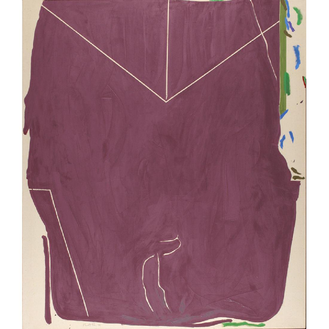 Jack Roth (American, 1927-2004): Cornering 8A – Rebus for Rauschenberg, 1979 Acrylic on canvas (framed) Signed and dated 70” x 60” Exhibition: Jack Roth: Recent Paintings, Knoedler & Co., New York, 1980 (label on verso) Provena
