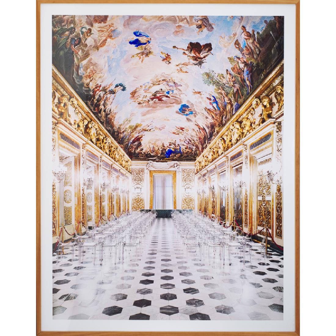 Candida Höfer (German, b. 1944): Palazzo Medici-Riccardi Firenze I, 2008 C-print (framed) Signed on label Edition 6/6 101 1/8" x 78 3/4" Provenance: Ben Brown Fine Arts, London (label on verso) Private Collection, Pennsylvania