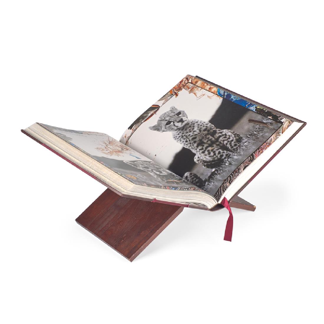 Peter Beard (American, b. 1938): Peter Beard, 2006 Bound hardcover book in hardcover clam shell with wooden stand Signed and numbered 0581/2500 20" x 14" Publisher: Taschen GmbH Provenance: Private Collection, New Jersey