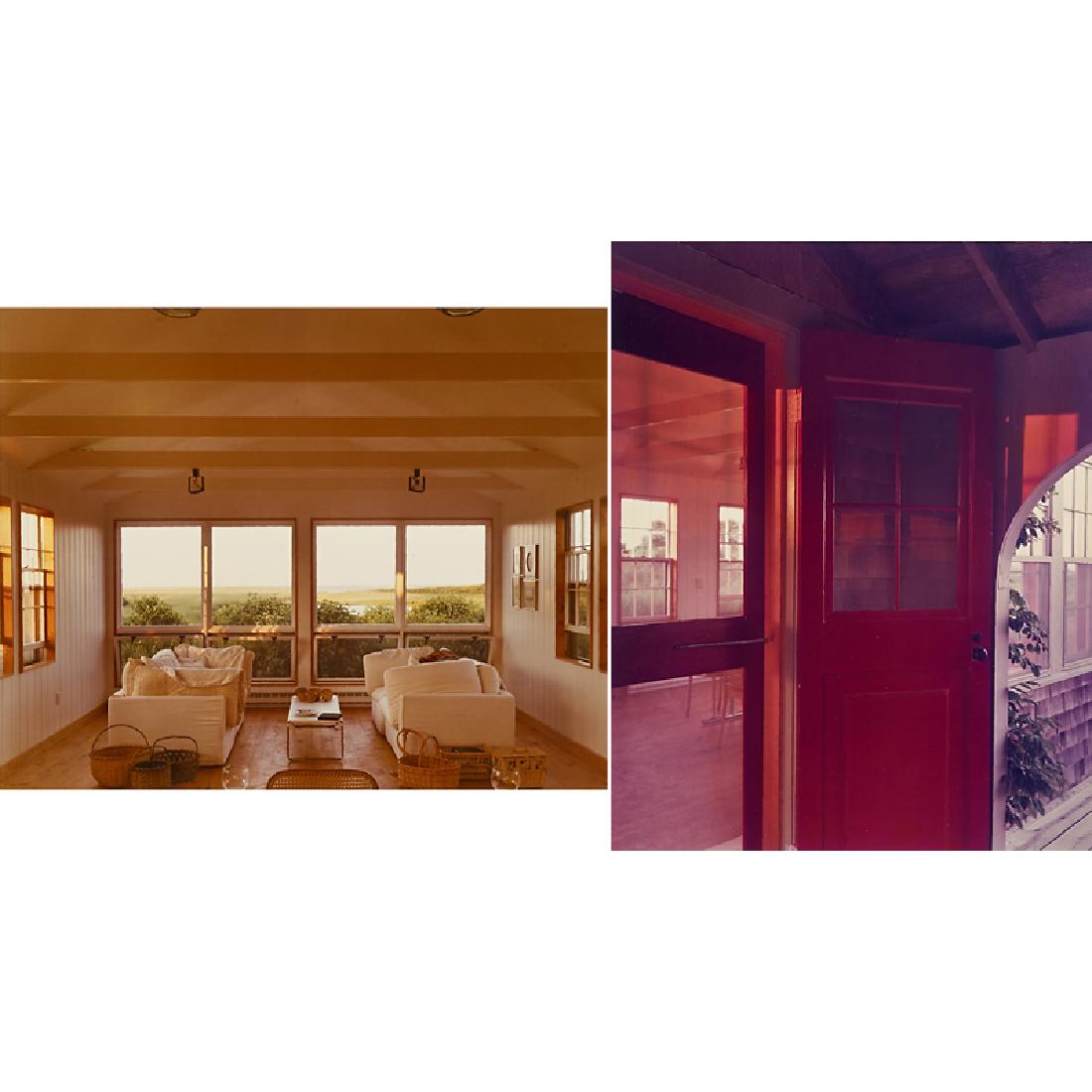 Joel Meyerowitz (American, b. 1938): Two works: Abbie and Eli's House, A Very Special Summer Day in 1982 - In Friendship, 1982 C-print Signed, titled and dated 14" x 11" Abbie and Eli's House, 1982 C-Print Signed, titled and dated 11" x