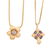 GEM-SET YELLOW GOLD PENDANT NECKLACES