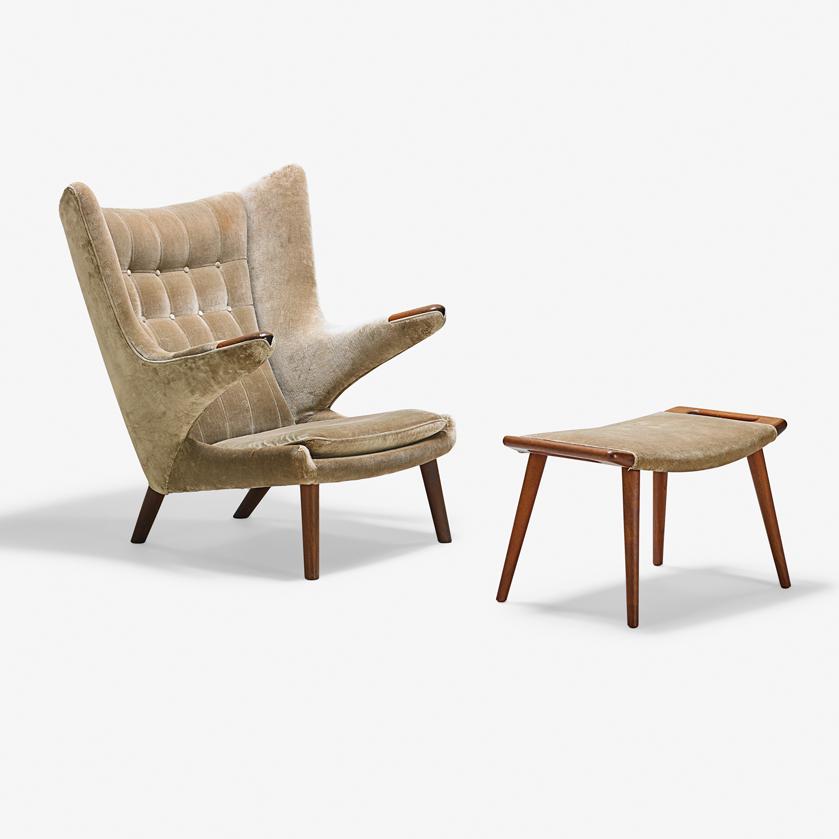 teddy bear chair hans wegner