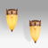 DAN DAILEY Pair of Owl sconces