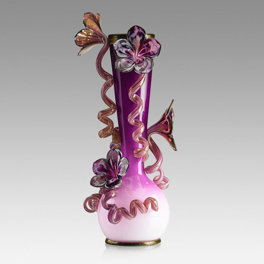 DALE CHIHULY Large Venetian: DALE CHIHULY (b. 1941) Large Venetian, Seattle, WA, 2011 Blown glass Etched signature and date 'Chihuly 11' 28 1/2" x 14" x 12 1/2" Provenance: Private collection, New York State