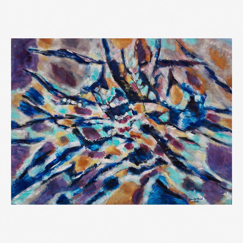 Jean Le Moal (French, 1909-2007): La Source, 1959 Oil on canvas (framed) Signed and dated 35 1/2" x 46" Provenance: Private Collection, Illinois